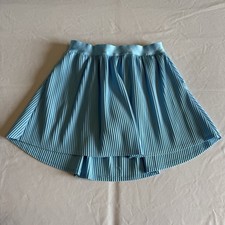 All in Motion Girls Athletic Skort Light Blue Striped XL 14 Stretch Pockets