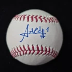 Pre Rookie Amed Rosario Autographed Signed Official MLB Baseball Yankees MLB COA