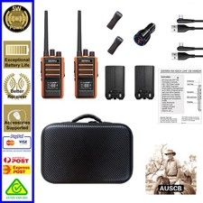 Tradies Compact SIERRA BLAZE / BLAZE 'plus' 5W 80CH UHF H/H CB Twin Pack USB cha