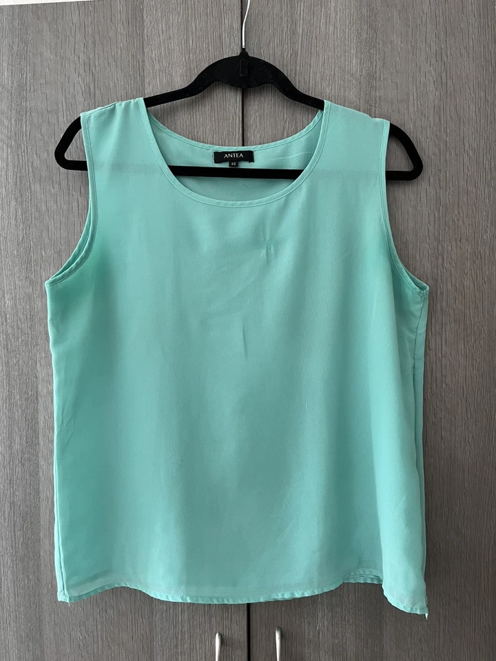 Haut Antea – Menthe / Turquoise – Taille 42 – Sans manches – Fermeture zip - Photo 1/4