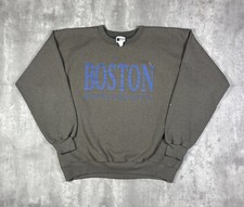 Vintage 90s Boston Massachusetts Gray Pullover Sweatshirt Mens size XL
