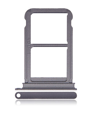 Replacement Dual Sim Card Tray Compatible For Huawei P20 (Black)