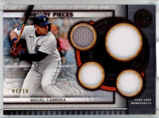 2024 Topps Museum Collection Miguel Cabrera Meaningful Material Relics 1/10