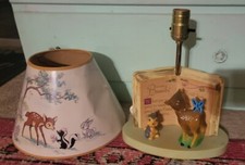 VTG Dolly Toy Co nursery Bambi deer retro childs lamp  shade forest cottage
