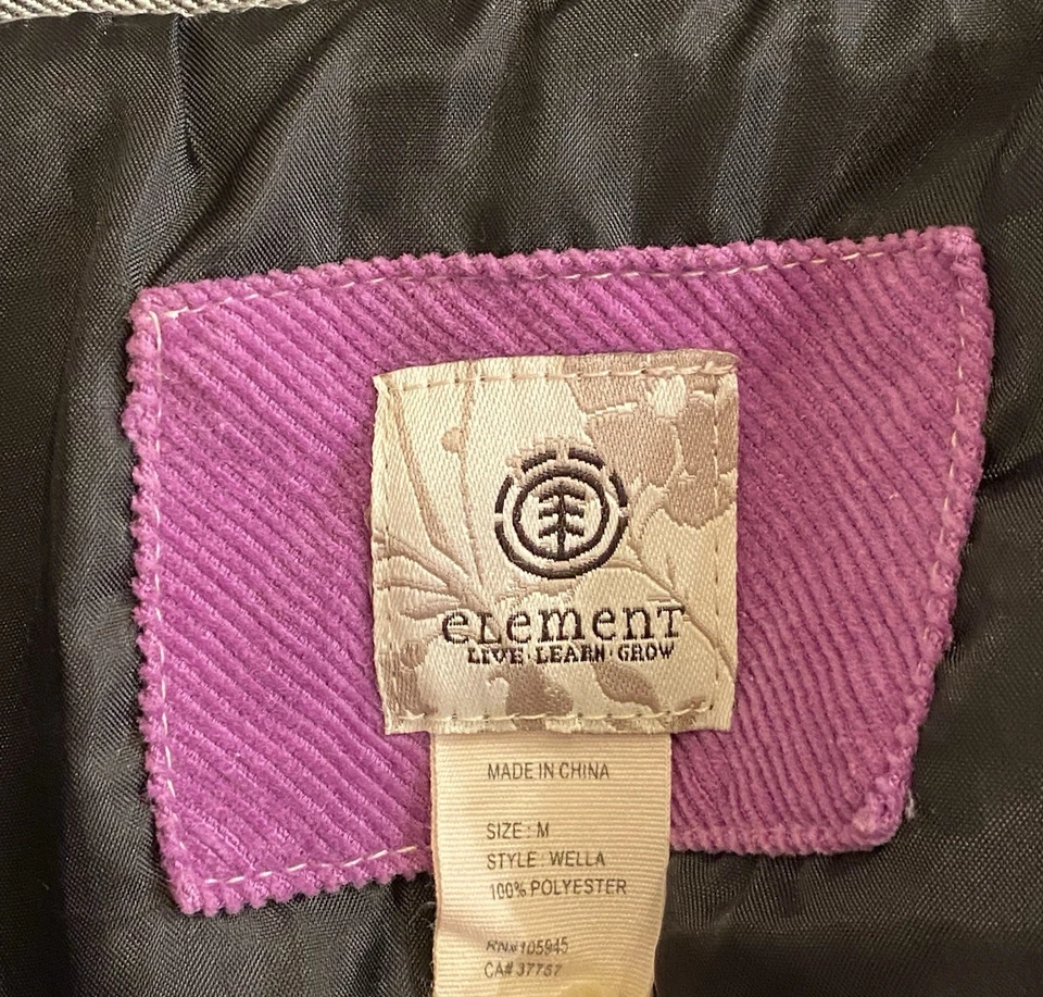 Jaqueta feminina vintage ELEMENT SKATEBOARDS com capuz pele sintética capuz removível anos 90 - Imagem 2 de 4