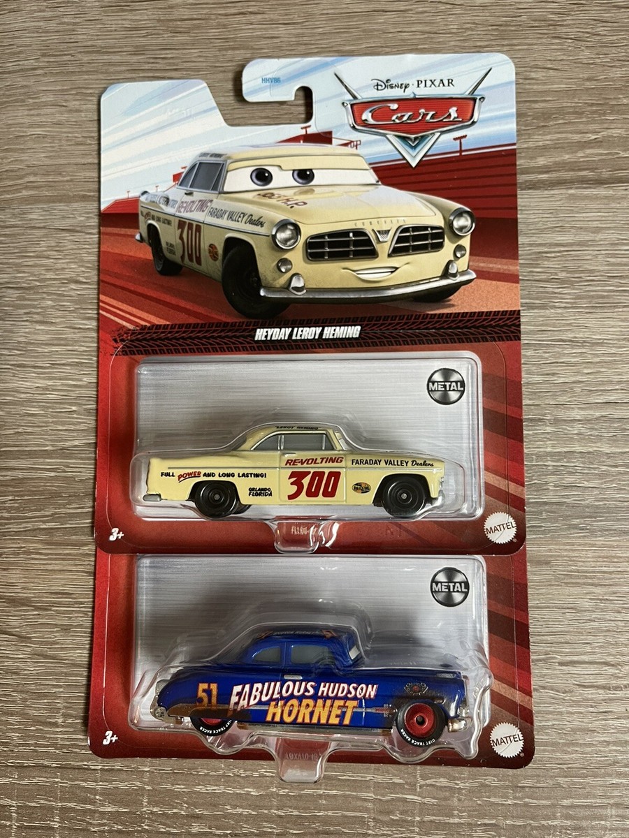 Disney Pixars Cars HeyDay Leroy Heming & Dirt Track Hudson Hornet
