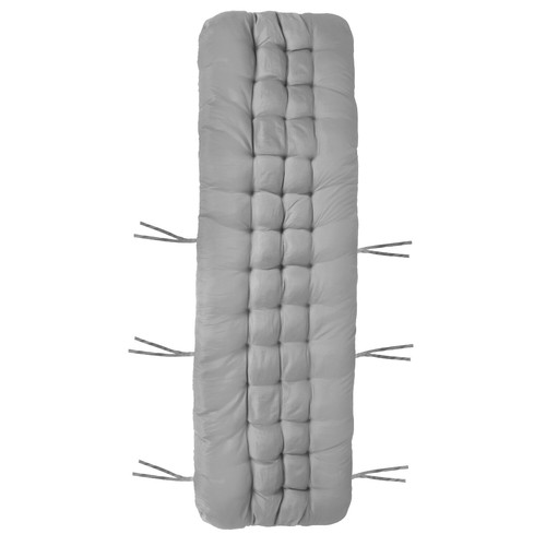 67"Lounge Chair Cushion Tufted Soft Outdoor Rocking Seat Deck Chaise Pad W/ Ties - Picture 54 of 75