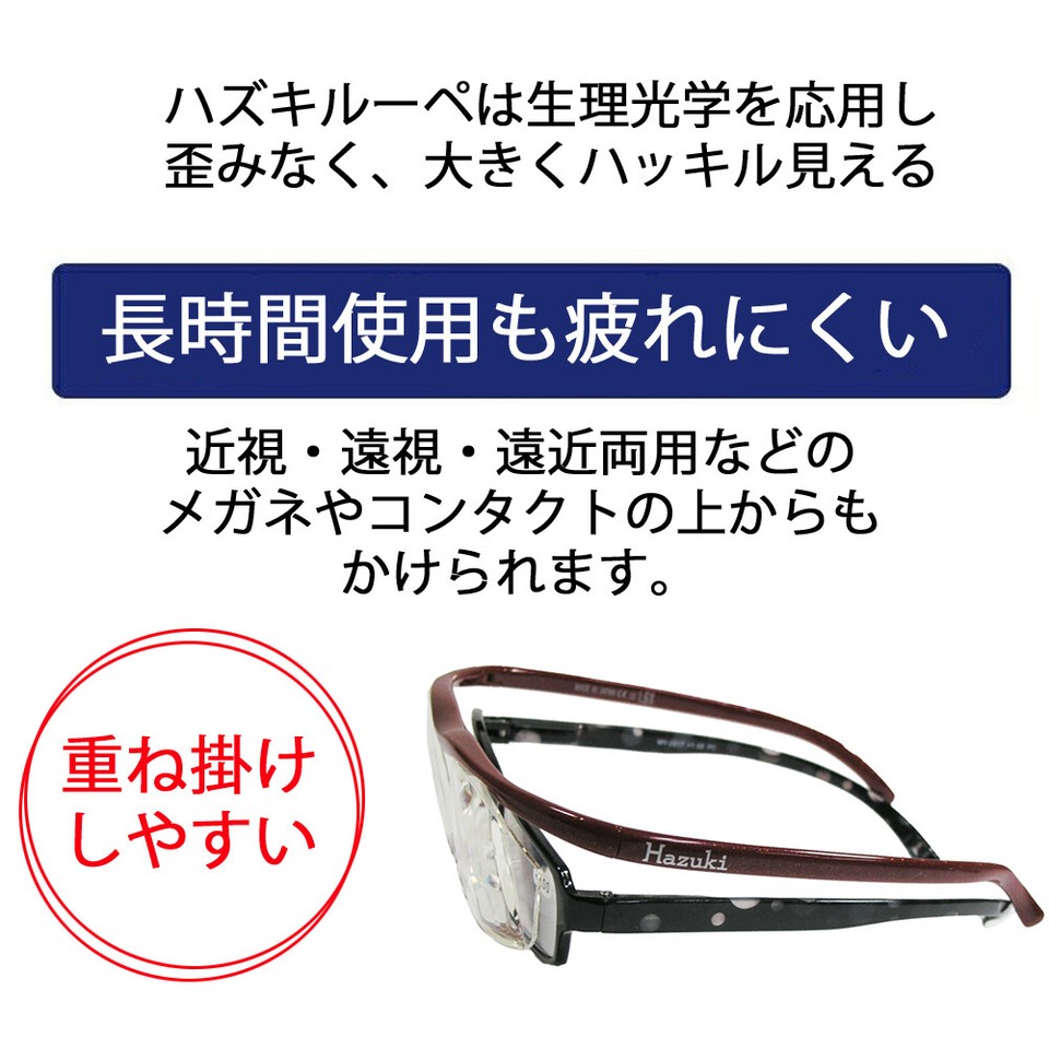 Hazuki Glasses Loupe Large 1.85 Times Magnifier Clear Lens from Japan eBay