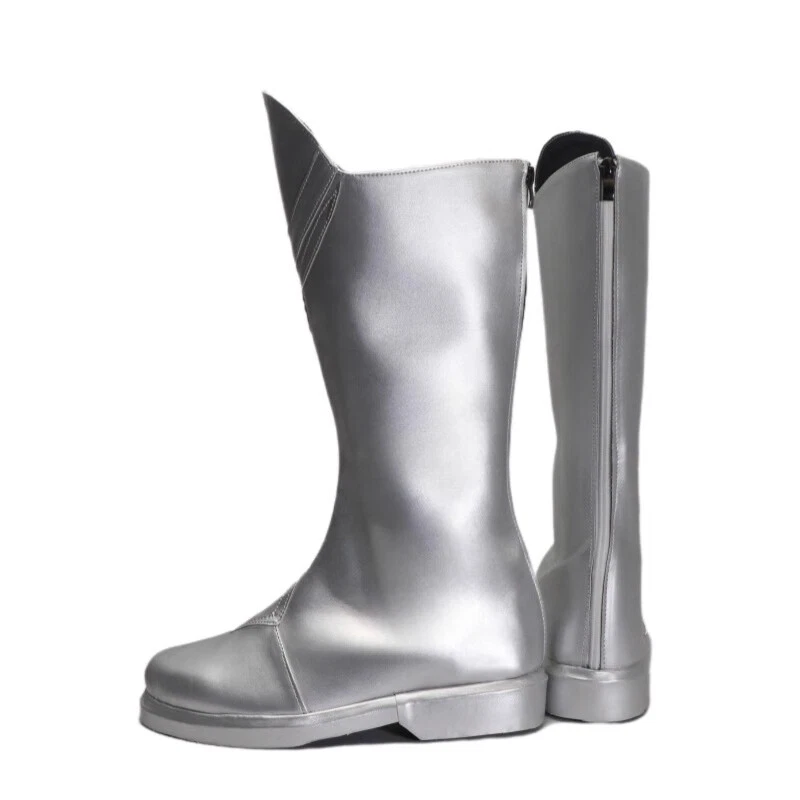 Лига легенд Luxanna Crownguard серебристый высокий каблук ботинки аниме косплей обувь - Изображение 4 из 4