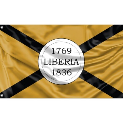 Liberia, Costa Rica Flag | Fahne Unikales Design 90x150Herg. in EU