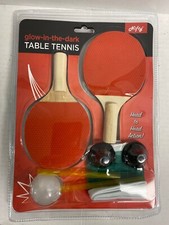 Glow In The Dark Desktop Table Tennis - Toy Fun Novelty Gift New