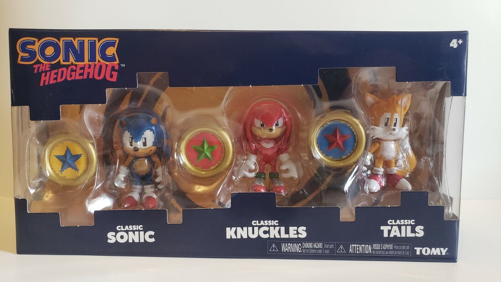 Sonic The Hedgehog Sonic Boom Classic Sonic, Classic Knuckles Classic Tails  3 Action Figure 3-Pack 3 Rings, Damaged Package TOMY, Inc. - ToyWiz