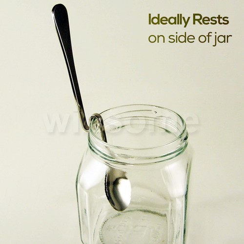 High Quality Stainless Steel Jam Jar Preserve Jar Spoons Cream Sugar Set Of 2 - Picture 4 of 4