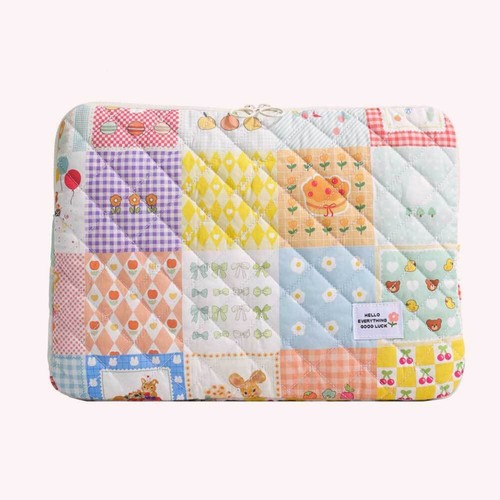 Laptop-Hülle gesteppte Laptop-Hülle Notebook-Hülle für 14-Zoll-Laptop (bunt) - Bild 6 von 9