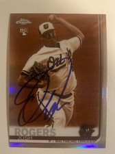 Josh Rogers 2019 Topps Chrome Autographed Card Baltimore Orioles TC1481
