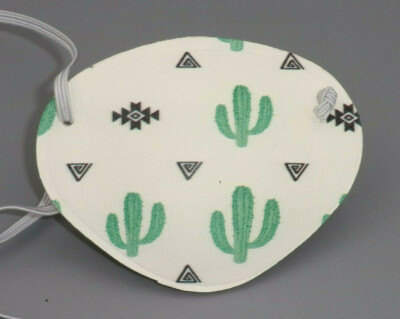 World's Best Eye Patch, Embossed Leather Cacti B5 Pattern, Replaceable Elastic 