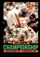1985 Topps #8 1984 AFC Championship CCG NMMT+