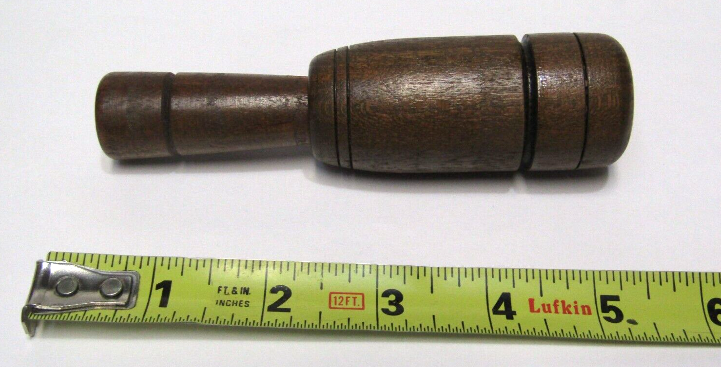 Vintage Minnesota Dave Edlefsen Dux Wax Wooden Hunting Duck Call w
