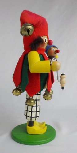 Steinbach Vintage 9” Tall Court Jester Incense Burner - Picture 4 of 6