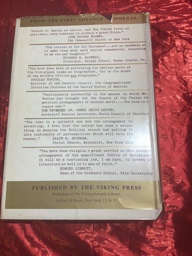 The Living Bible Shortened For Modern Readers 1952 Ed Ballou VIKING HC Apocrypha - Picture 7 of 7