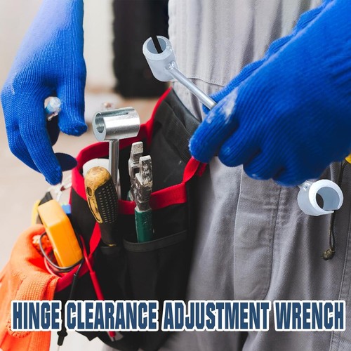 Door Hinge Repair Spanner Hinges Gap Adjusting Wrench Tool 14-18MM, 23-25MM - Picture 4 of 12