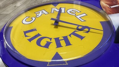 Joe Camel Lights cigarettes Vintage light up wall sign 1993 Joe Camel Lights cigarettes Vintage light up wall sign 1993