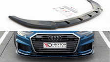Front Diffuser Splitter V2 Maxton Design Gloss Black for Audi S6/ A6 S-Line C8