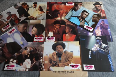 MO BETTER BLUES: Spike Lee Joie Lee Denzel Washington 12 Lobbykarten
