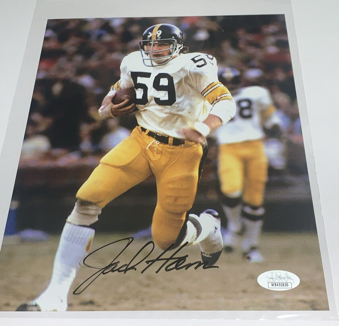 Jack Ham Autographed Signed Pittsburgh Steelers Penn State 8x10 photo JSA COA 