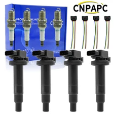 UF316 Ignition Coil and Spark Plug Fits 01-10 Toyota Yaris Prius XA XB Echo 1.5L