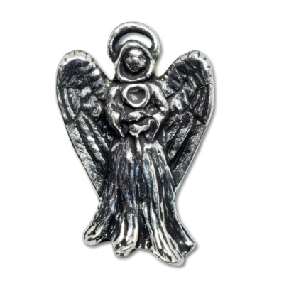 Engel Pin Anstecker Zinn geflügelt Erzengel Schutz Revers Krawatte Hut Mantel Pin Geschenk