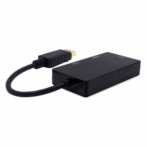 3 In 1 Displayport DP Male To HDMI/DVI/VGA Female Adapter Converter Cable 1080P - Picture 5 of 12