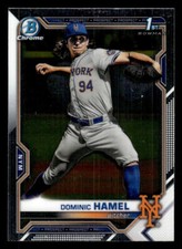 QTY Dominic Hamel 2021 Bowman Draft Chrome #BDC-60