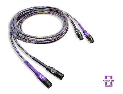 Analysis Plus Solo Crystal Oval w/XLR Audio Interconnect Cables 2 meter Pair