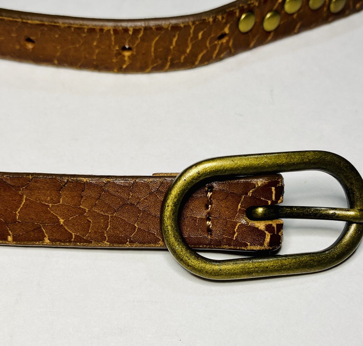 Punto Fibbia Genuine Leather Studded Chain Style Belt Women\'s Size Medium Punto Fibbia Women main image 3