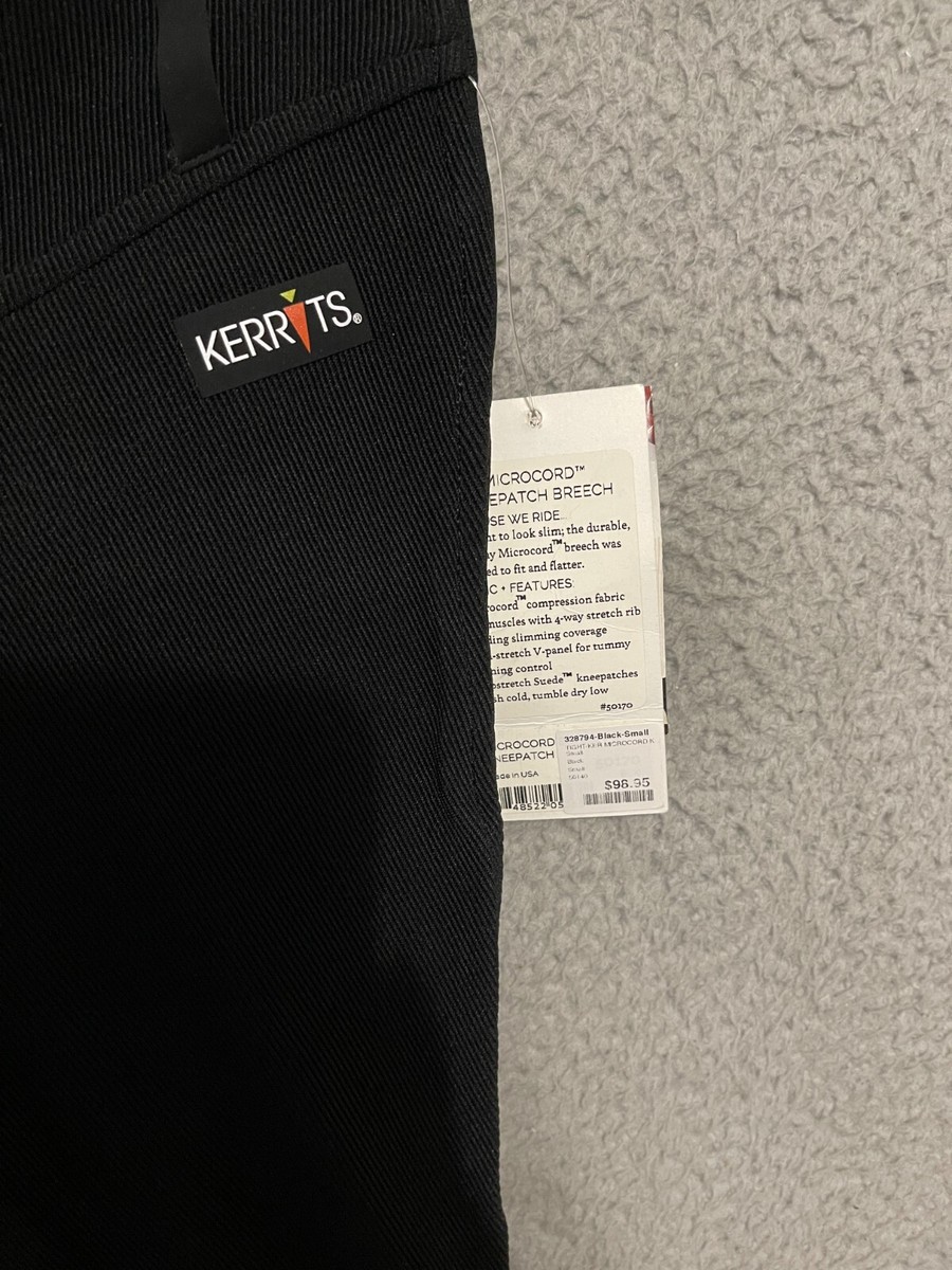 Kerrits Breeches Womens Small Black Kerrits Microcord Knee Patch