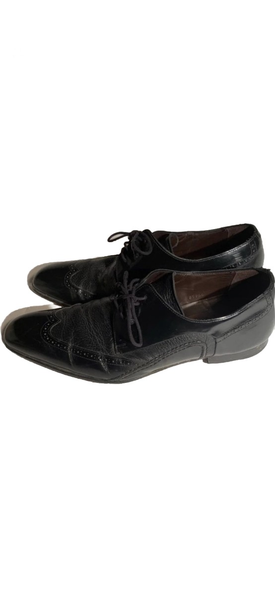 Men\'s Mezlan Tyson Black dress Shoes 9M Mezlan Tyson II Deerskin Classic Oxford Shoe 12859 At The  main image 3