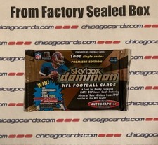 1999 Skybox Dominion FB 9cd Hobby Pack Look4 Peyton Manning Sanders Marino Smith