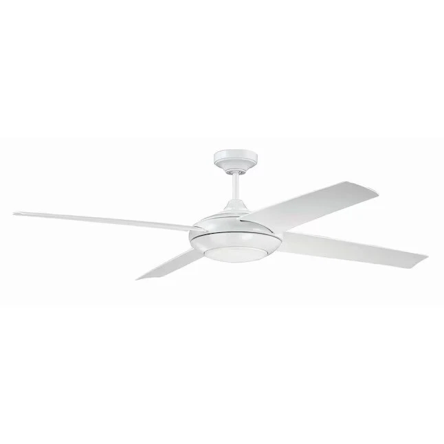NEW Craftmade Moderne 60" White Ceiling Fan w/LED Light - White Blades (MOD60W4) - Image 4 of 4