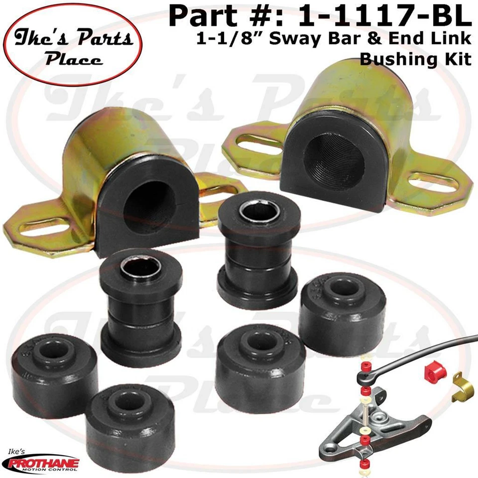 Kit de barra estabilizadora y buje de enlace final Prothane 1-1117 Cherokee 1-1/8" Comanche/Grand Foto 2 de 4