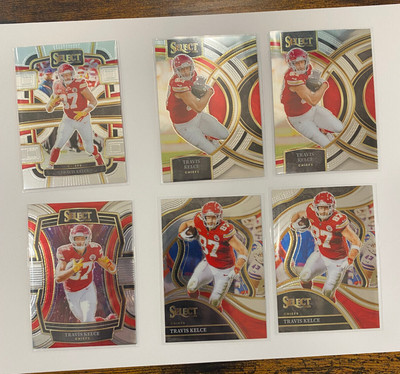 Travis Kelce - Lot of 6 Cards - 2023 Select - Chiefs TE (6)