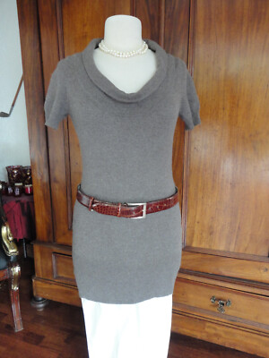REPEAT  100%  Kaschmir  Cashmere Pullover Minikleid S , 34/36  grau Topzustand