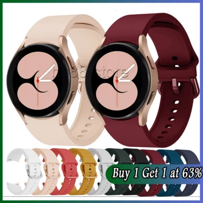 For Samsung Galaxy Watch 6 5 40 44mm Classic 42 46mm Sports Silicone Band Strap