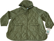 Totes Hooded Quilted Jacket Womens Size 2xl Green