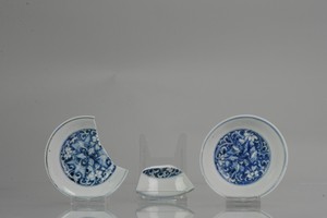 Antique Pair Chinese 16th century Crane Bowls Wanli or Ming Transitional..