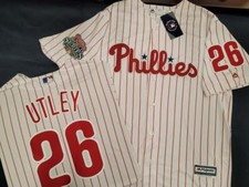 20114 Majestic Phillies CHASE UTLEY 2008 World Series CHAMPIONS Baseball JERSEY