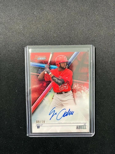Jo Adell 2018 Bowman’s Best Red Refractor Auto RC 09/10