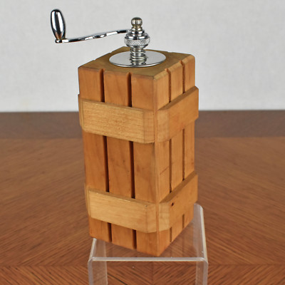 Mr Dudley of California Butcher Block Pepper Mill Arts & Crafts Style MADE IN US