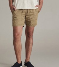 Mens size XL brown UTILITY Cotton SHORTS elastic waist Target NEW 7905