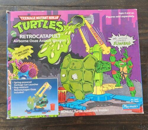 Playmates Toys 1989 Teenage Mutant Ninja Turtles TMNT Retrocatapult NUEVO CAJA ABIERTA - Imagen 2 de 8